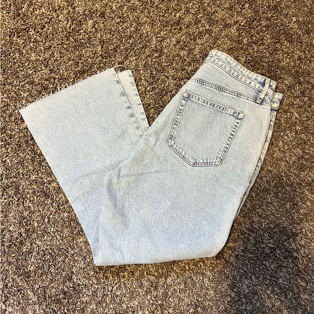 LOFT Sky Blue Wide Leg Jeans